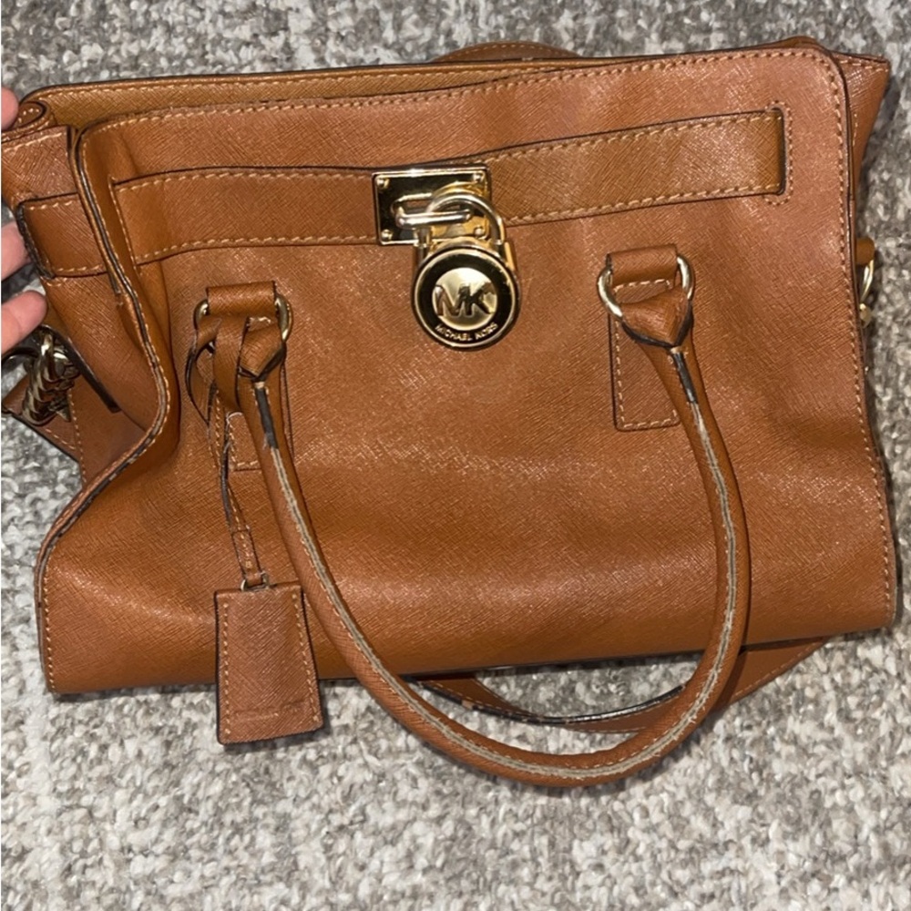 Michael Kors Tan Leather Tote Bag